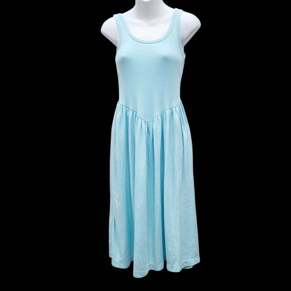 2/$20 Y2K Turquoise Blue One Piece Dress Size: Small